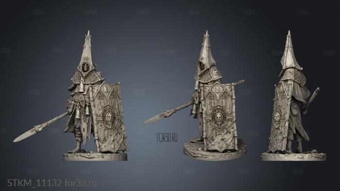 The Penitent Crusade Knight Bell stl model for CNC