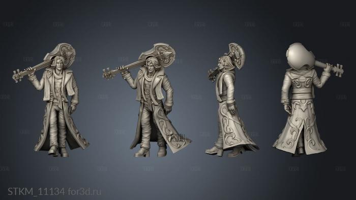 Adrian The Itherian Bard stl model for CNC