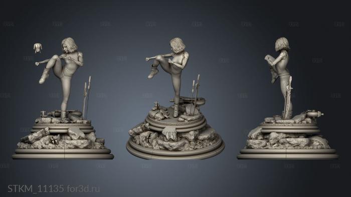 Alita Battle Angel stl model for CNC