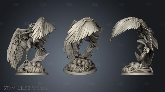 Aarakocra Harpy stl model for CNC