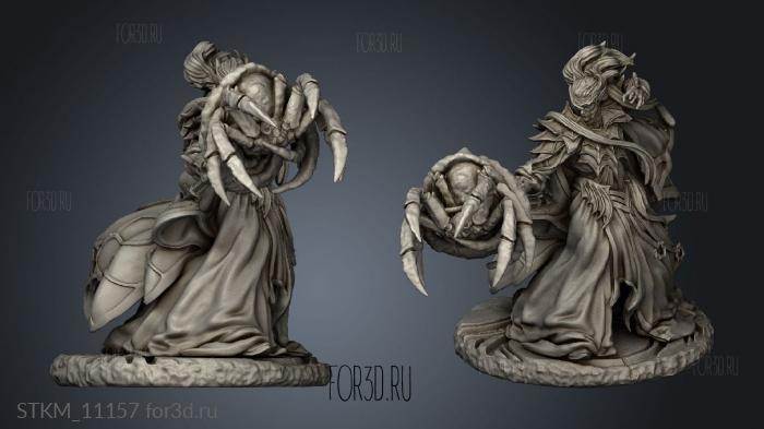 The Queens Web Underworld Dark Elves Arcane Archmage stl model for CNC