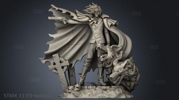 Alucard Figure stl model for CNC