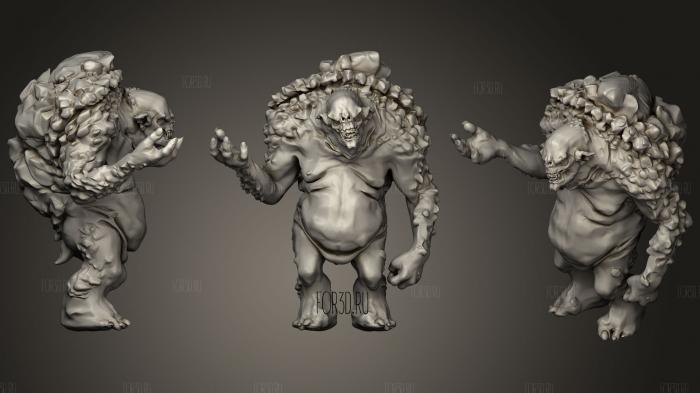 Rock Troll (Witcher 3) stl model for CNC