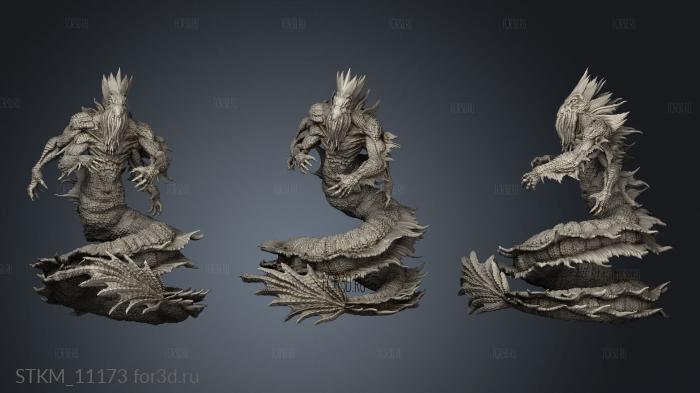 Elder Gods Dagon stl model for CNC