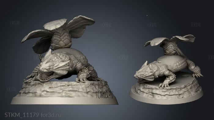 Elder Terrasaur angry back stl model for CNC