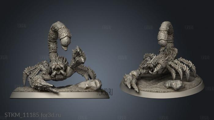 Buried Tomb Monstrous Scorpion stl model for CNC