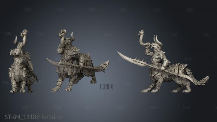 BEASTMEN Centaur Musician stl model for CNC