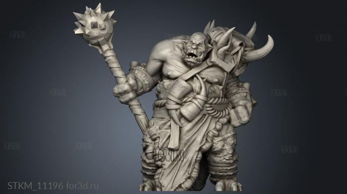 Ogre vara stl model for CNC