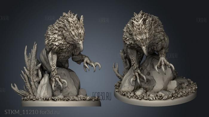 Chaos Lvl IX troll stl model for CNC