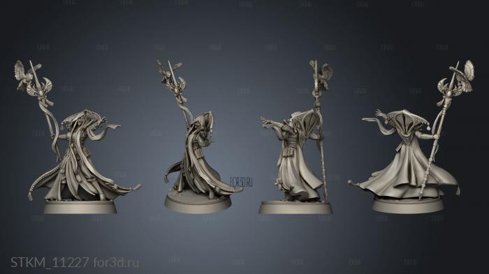 Elves the Eternal Summits II Heroes Beltheriah Tempest Warlock stl model for CNC