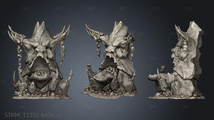 Aurox Minotaurs Moloch Altar stl model for CNC