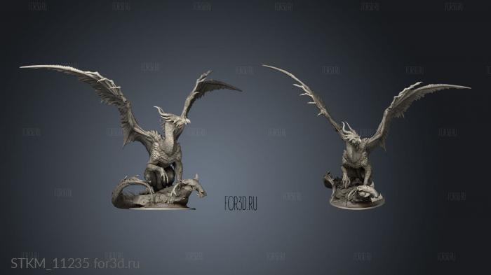 US Bronze Dragon stl model for CNC