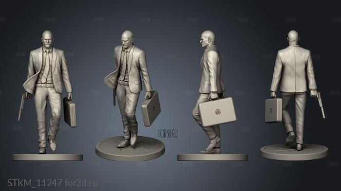 hitman stl model for CNC