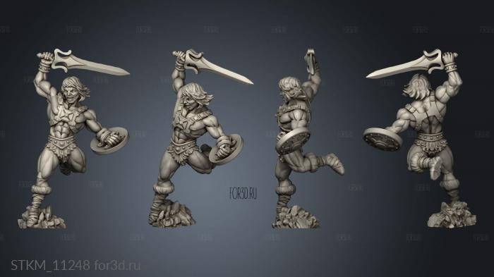 Those Wonderful He Man Darr stl model for CNC