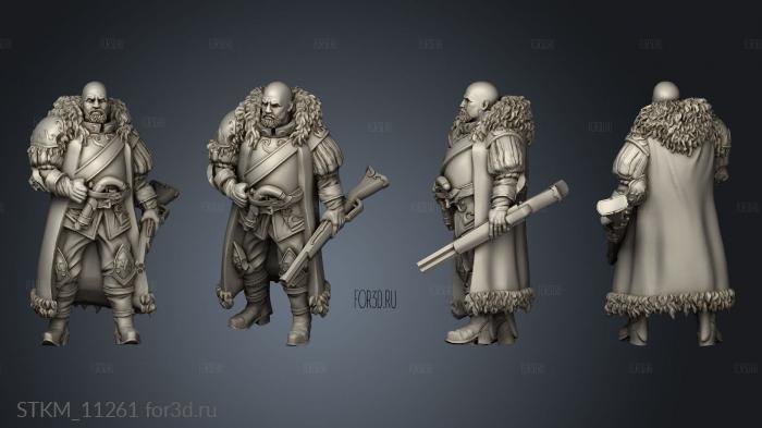 Witch Hunters Hunter Captain stl model for CNC