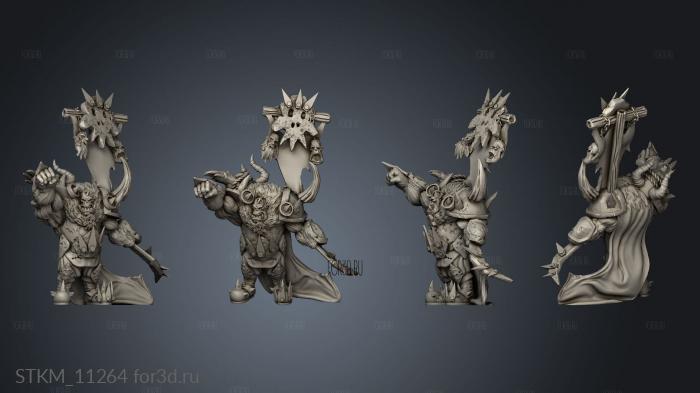 ironskin warboss stl model for CNC