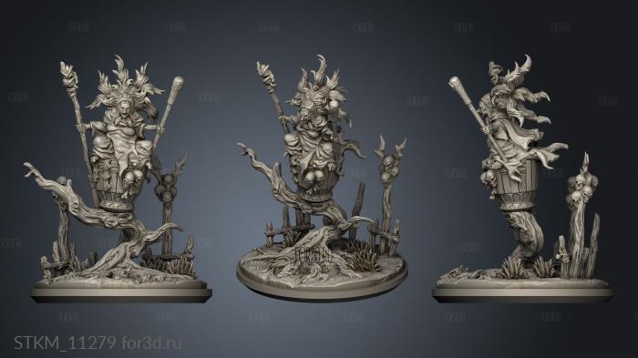 Baba Yaga stl model for CNC