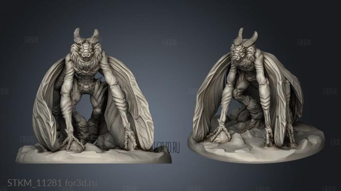 Mothman stl model for CNC