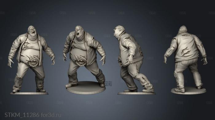 Into the dead Zombie Heavyout stl model for CNC