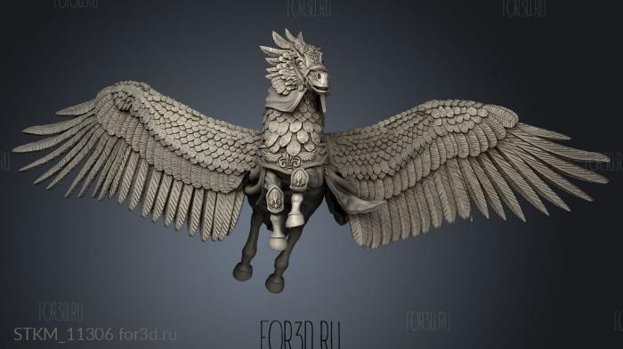 Cavaleiros do Vento Wind Knights Pegasus and CG stl model for CNC