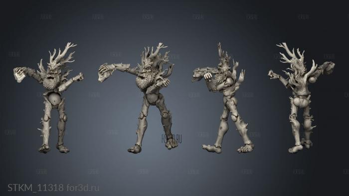 Treefolk and Critters Ancient Treeman stl model for CNC