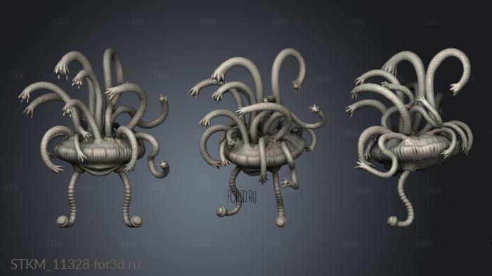 Caves Despair Flumpf Jellyfish stl model for CNC