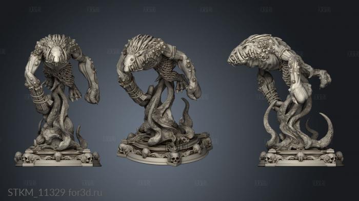 Chaos Lvl IX troll stl model for CNC