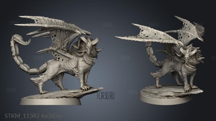 Manticore stl model for CNC