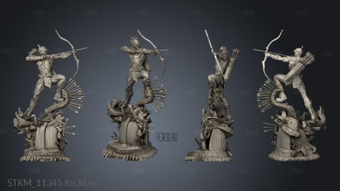 Arqueiro Verde Big ers Green Arrow 3d stl модель для ЧПУ