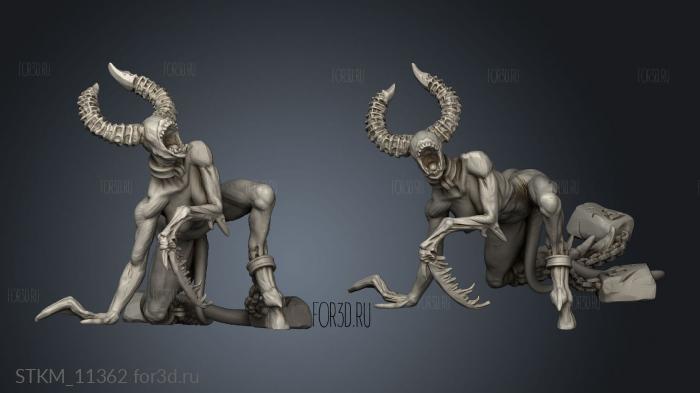 Man Eaters II Lone Heroes III enved demoness stl model for CNC