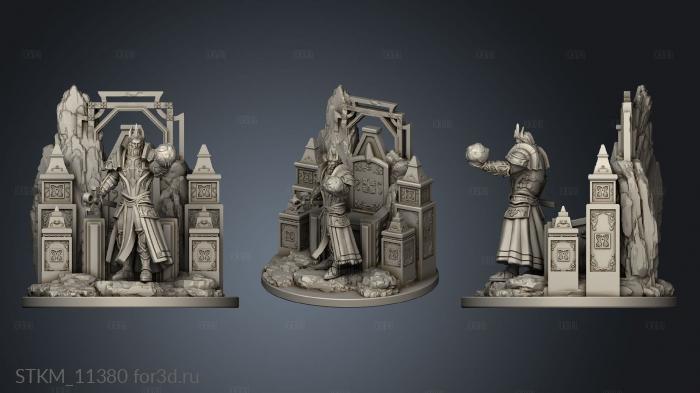 Tarot The Emperor stl model for CNC