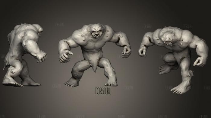 Sasquatch From Marvel Coc stl model for CNC