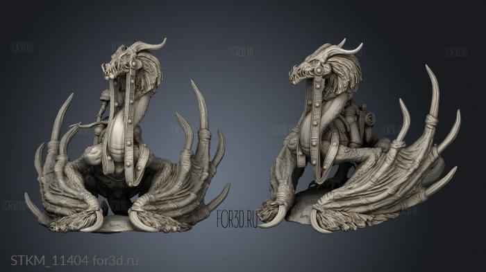 Arсher The DRAGON knight RIDER BACK stl model for CNC