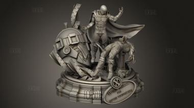 Реклама Магнето против Росомахи 3d stl модель для ЧПУ