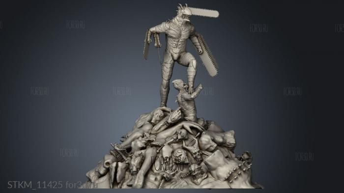 Chainsaw Man Demon Form stl model for CNC