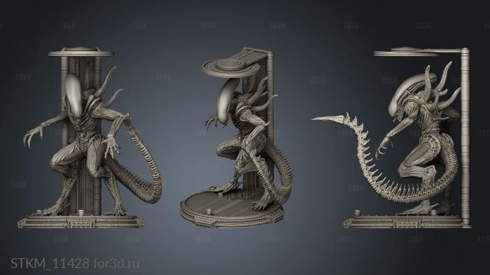 Alien na Camara Xenomorph stl model for CNC