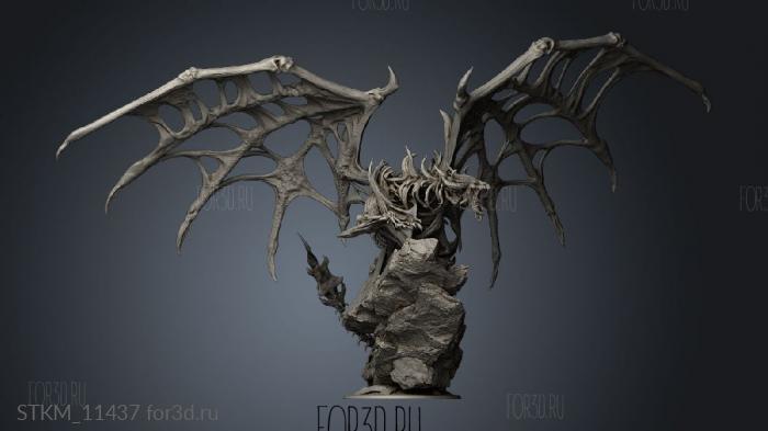 Undead Dracolich Climb stl model for CNC