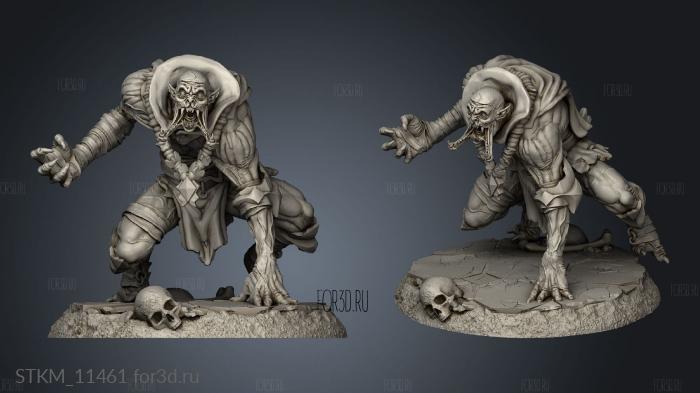 Awakened Ghoul Ghouls stl model for CNC