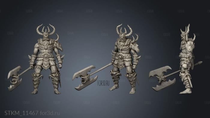 Cursed Forge frost giant huge stl model for CNC