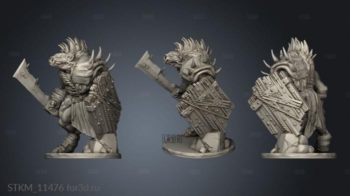 Tyskland Gnoll varc stl model for CNC