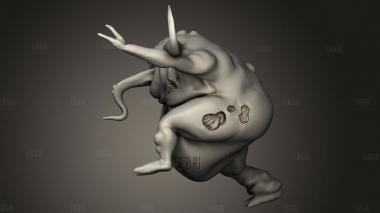 Нургл 3d stl модель для ЧПУ