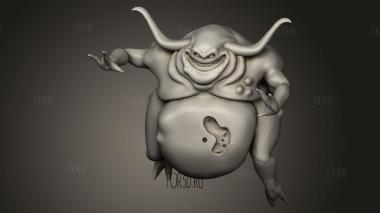 Нургл 3d stl модель для ЧПУ