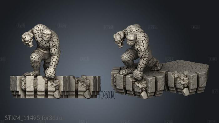 Fantastic the Thing Davide Barba stl model for CNC