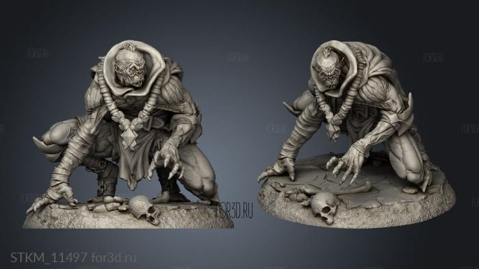 Awakened Ghoul Ghouls stl model for CNC