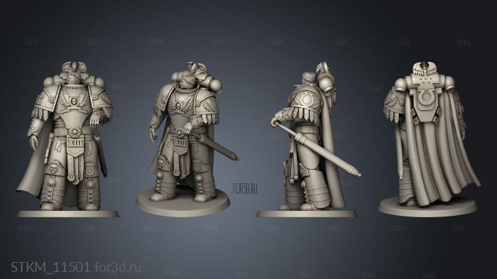 Legio True Omega Marines Commando stl model for CNC