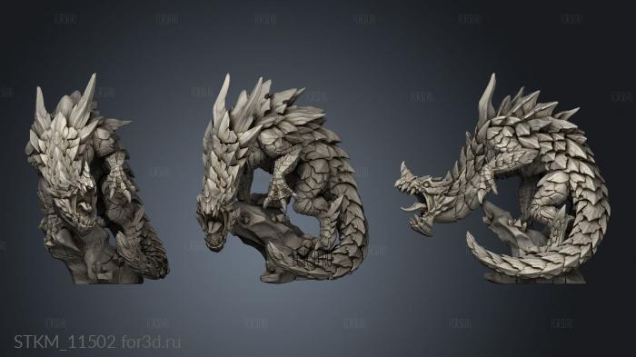 Epic Boss Delani The Depths Dragon stl model for CNC