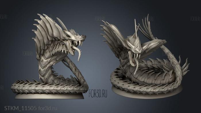 The Souls in Steel Galvanized Serpent stl model for CNC