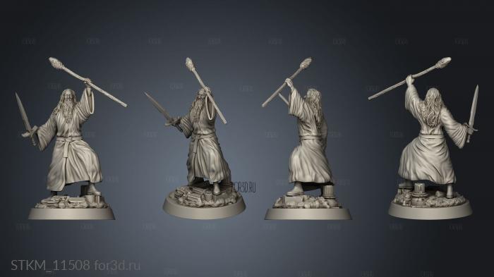 Gandalf stl model for CNC