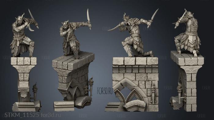 Bloodspawn Templars stl model for CNC