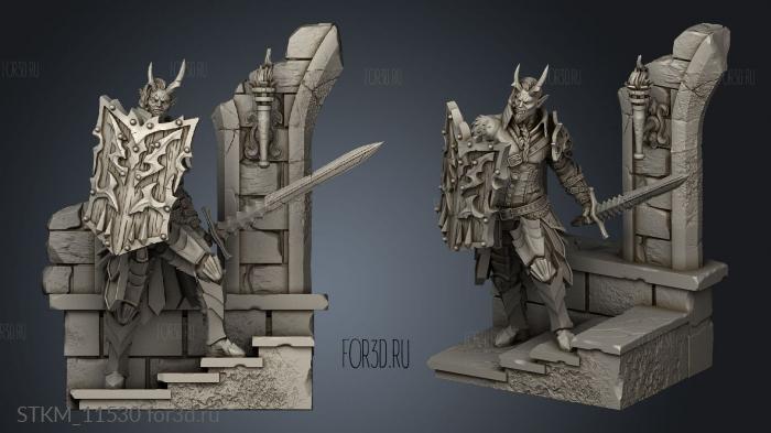 Bloodspawn Templars stl model for CNC